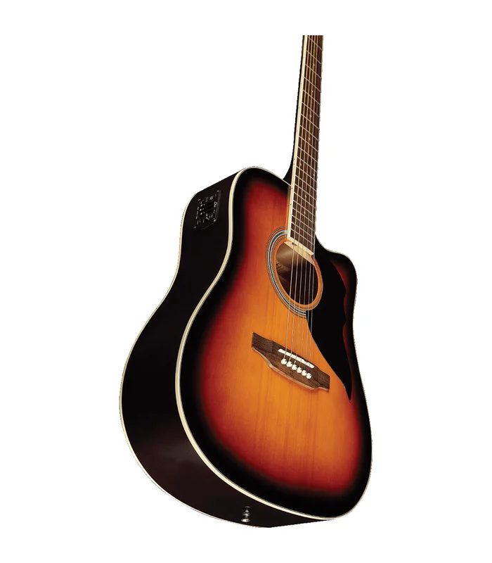 Guitare Folk Electro EKO RANGER6CW-EQ-BWN Ranger 6 – Dreadnought cutaway Brown Sunburst – Image 3