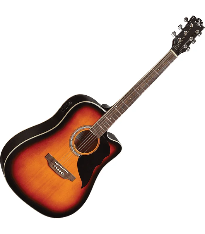Guitare Folk Electro EKO RANGER6CW-EQ-BWN Ranger 6 – Dreadnought cutaway Brown Sunburst – Image 4