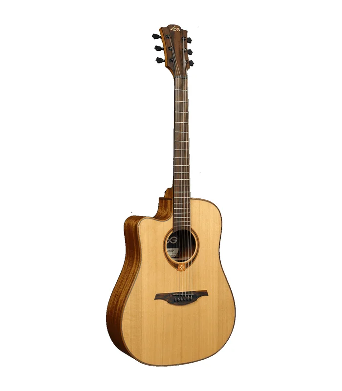 Guitare Folk Electro Gaucher LAG TL118DCE Dreadnought Cutaway Naturel