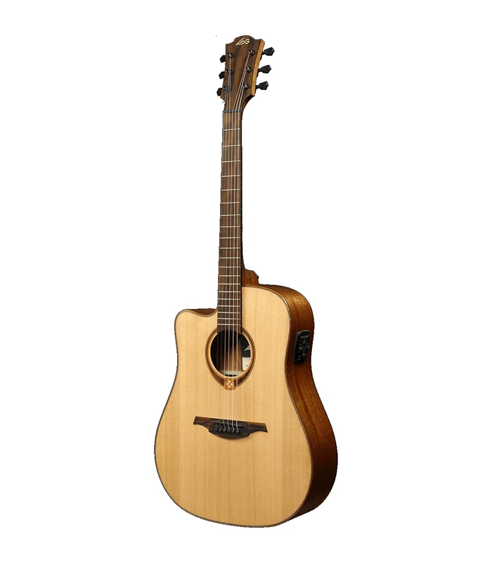 Guitare Folk Electro Gaucher LAG TL118DCE Dreadnought Cutaway Naturel – Image 2