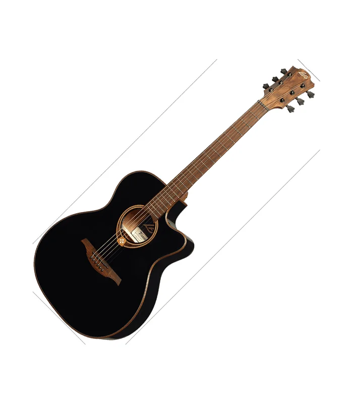 Guitare Folk Electro LAG T118ACE-BLK Auditorium Cutaway – Image 3