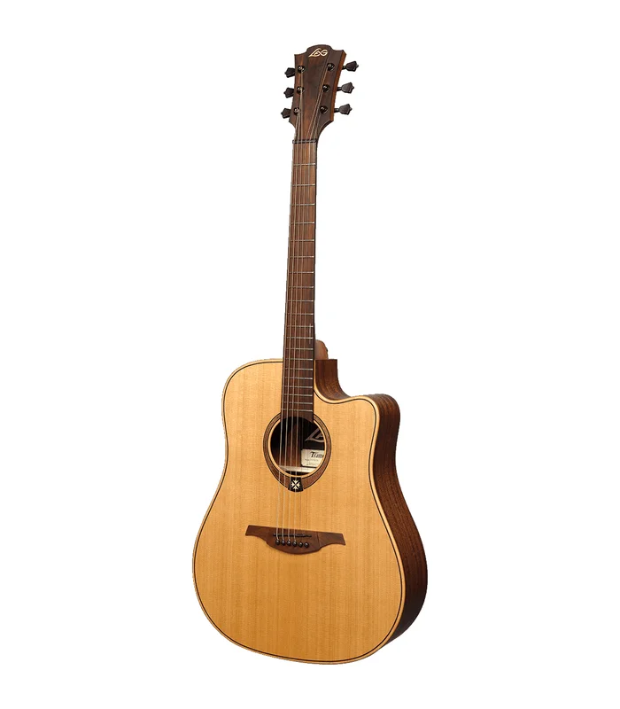 Guitare Folk Electro LAG T170DCE Dreadnought cutaway Natural – Image 2