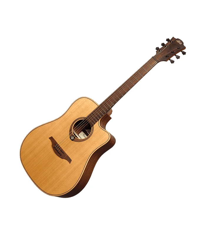 Guitare Folk Electro LAG T170DCE Dreadnought cutaway Natural – Image 3