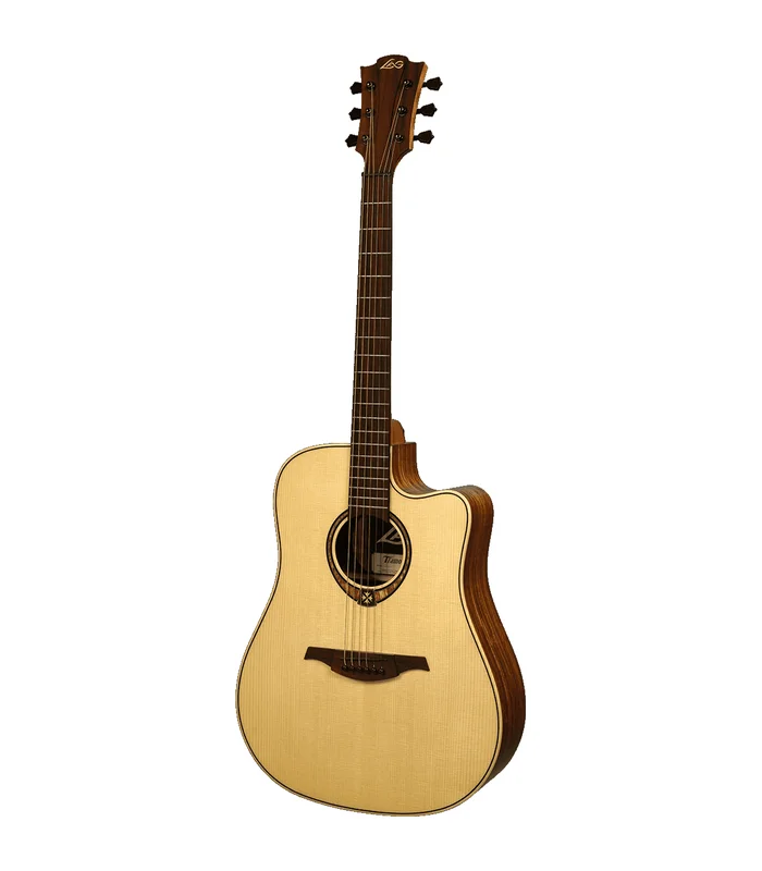 Guitare Folk Electro LAG T318DCE Dreadnought Cutaway NATUREL – Image 2
