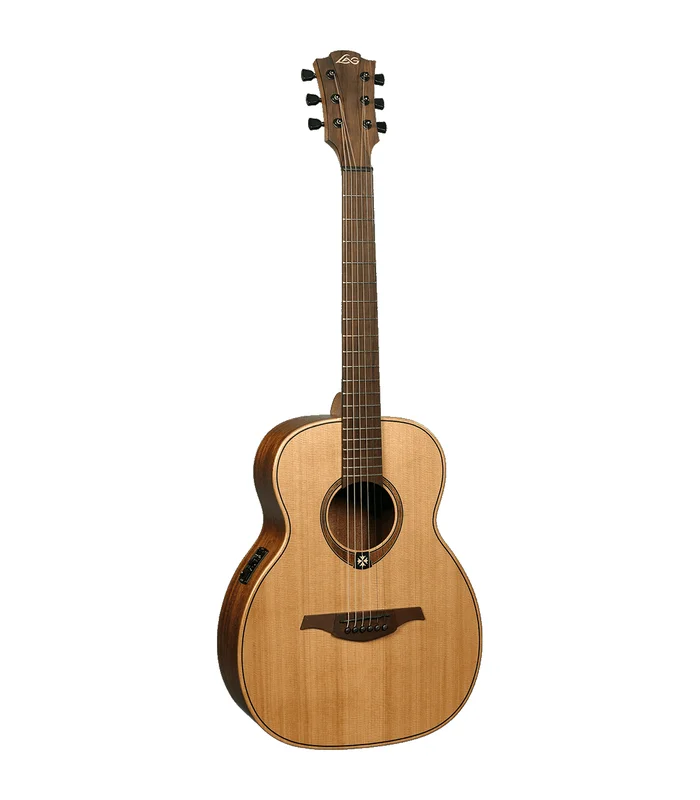 Guitare Folk Electro Lag TRAVEL-RCE Travel Red Cedar + SoftCase – Image 2
