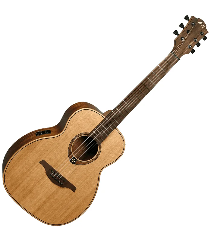Guitare Folk Electro Lag TRAVEL-RCE Travel Red Cedar + SoftCase – Image 4