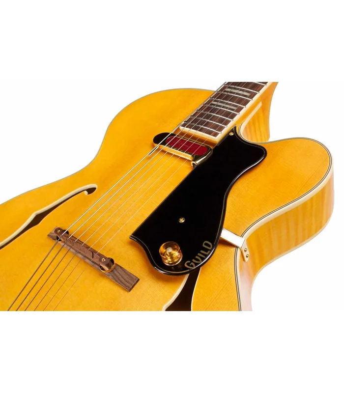 Guitare Jazz Electrique Hollow-Body Guild A150 SAVOY BLOND AVEC ÉTUI – Image 2