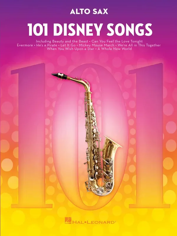 Hal Leonard 101 Disney Song for Alto Sax Notes