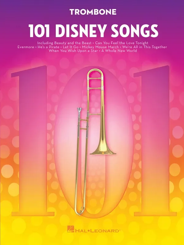 Hal Leonard 101 Disney Song for Trombone Notes