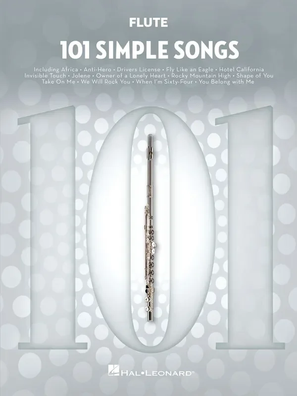 Hal Leonard 101 Simple Songs for Flute Notes