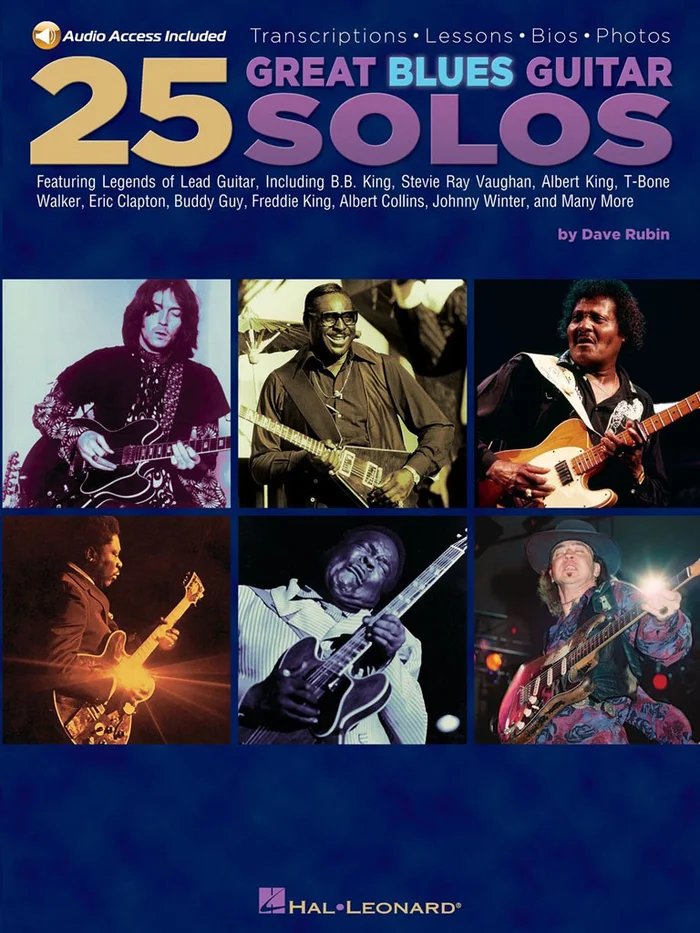 Hal Leonard 25 Great Blues Guitar Solos With Tab Guitar + Audio En Ligne – Guitar Tab