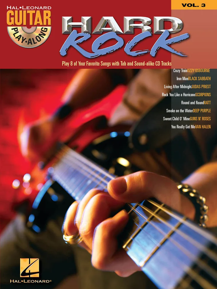 Hal Leonard GUITAR PLAY ALONG VOL.03 – HARD ROCK + AUDIO EN LIGNE – GUITAR TAB