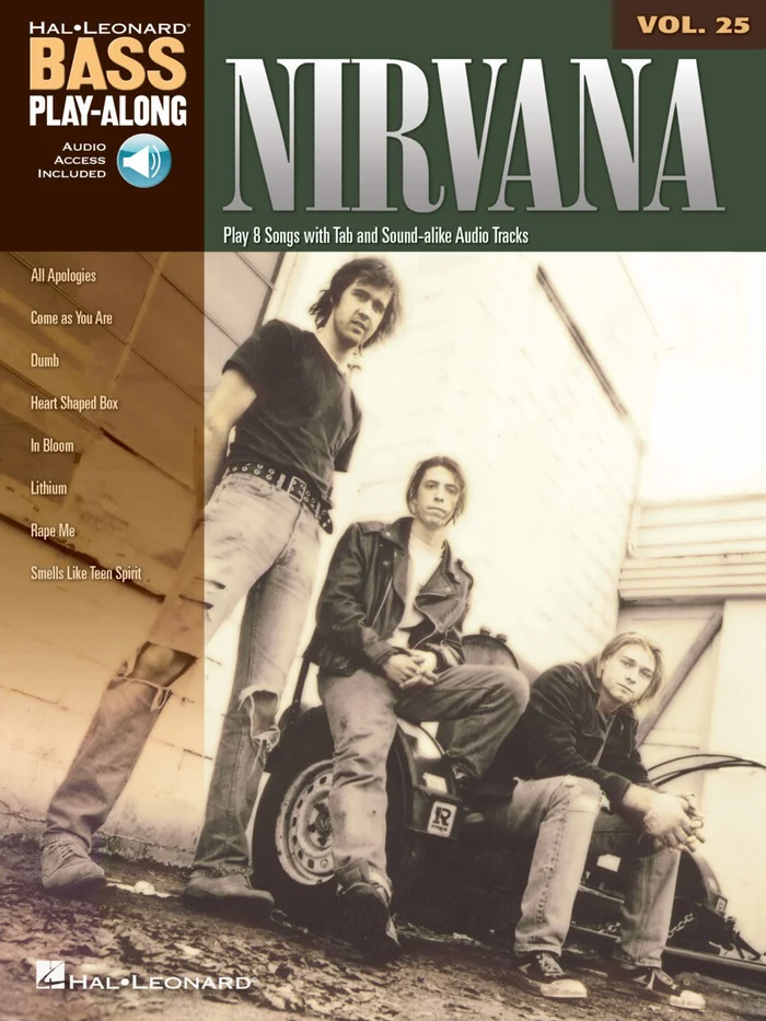 Hal Leonard Nirvana – Bass Play Along Vol.25 + Audio En Ligne – Guitar Tab