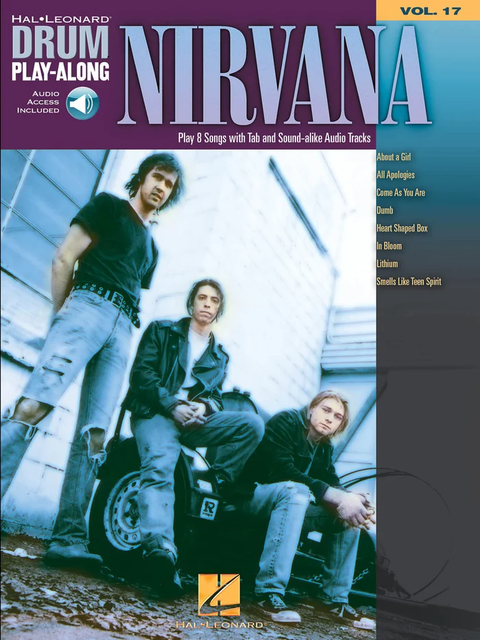 Hal Leonard NIRVANA – DRUM PLAY ALONG VOL.17 + AUDIO EN LIGNE