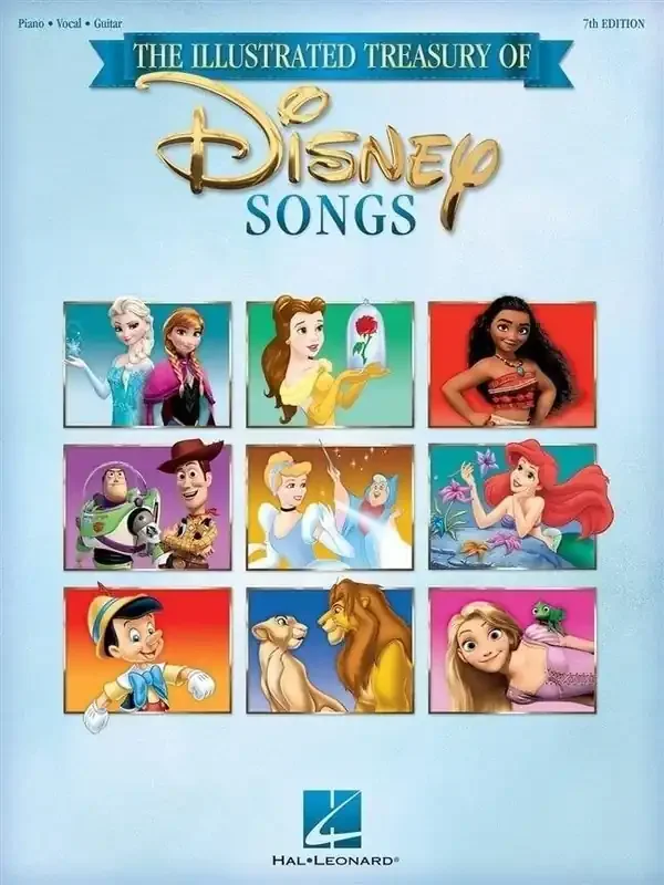 Hal Leonard The Illustrated Treasury of Disney Songs Notes