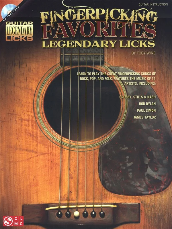 Hal Leonard WINE TOBY FINGERPICKING FAVORITES LEGENDARY LICKS + CD – GUITAR TAB