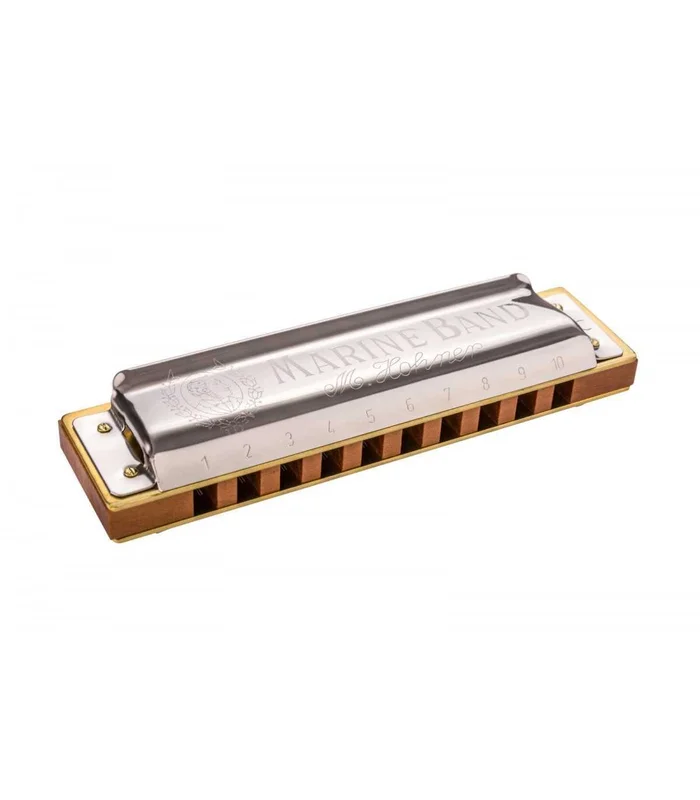 Harmonica Hohner Marine Band 1896 en F Bois de poirier
