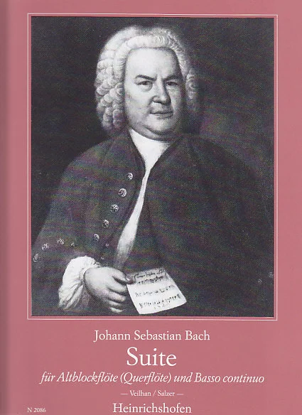 Heinrichshofen Bach J.S. – Suite BWV 997 – Flute A Bec Alto et BC