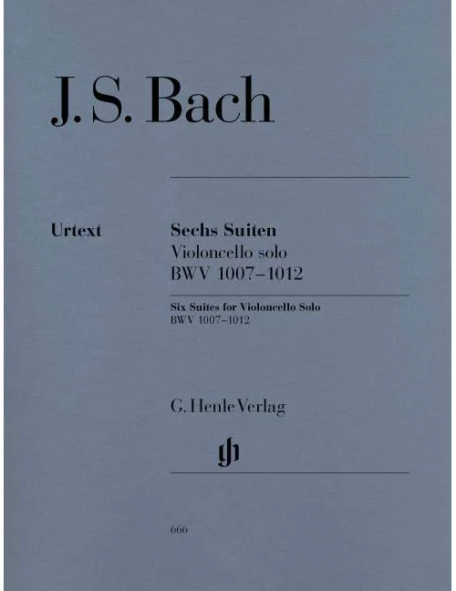 Henle Verlag Bach – 6 Suites Pour Violoncelle Seul BWV 1007-1012 – Violoncelle