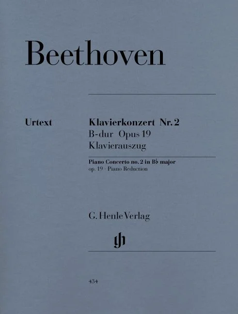 Henle Verlag Beethoven L.V. – Concerto For Piano And Orchestra No. 2 B Flat Major Op. 19