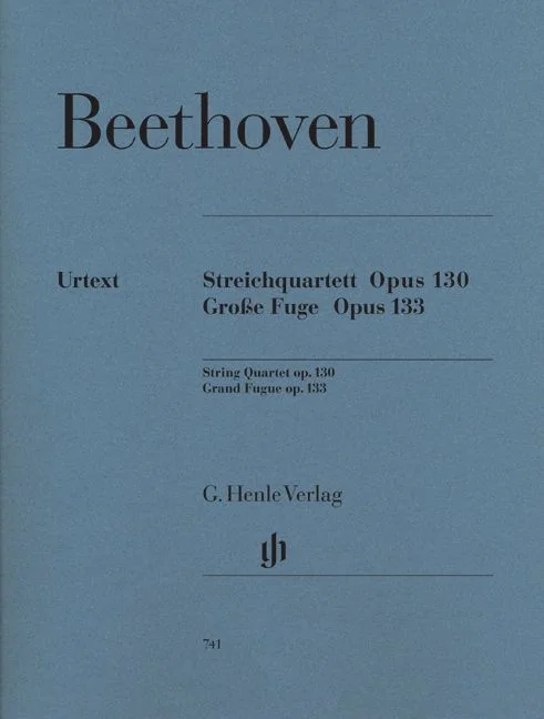 Henle Verlag Beethoven L.V. – String Quartet In BB Major Op. 130 And Great Fugue Op. 133