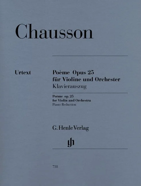 Henle Verlag Chausson E. – Poeme For Violin And Orchestra Op. 25