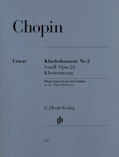 Henle Verlag Chopin F. – Concerto For Piano And Orchestra No. 2 F Minor Op. 21