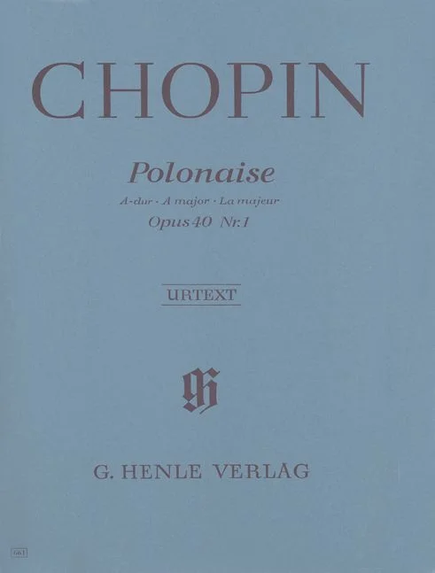 Henle Verlag CHOPIN F. – POLONAISE A MAJOR OP. 40,1 [MILITAIRE]
