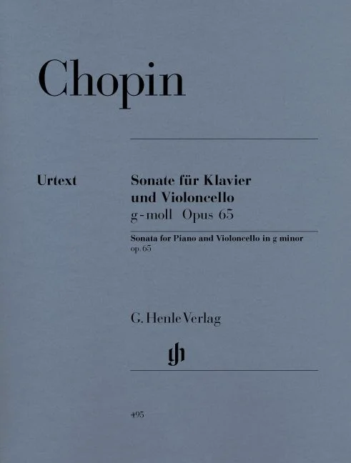 Henle Verlag Chopin F. – Sonata For Violoncello And Piano G Minor Op. 65