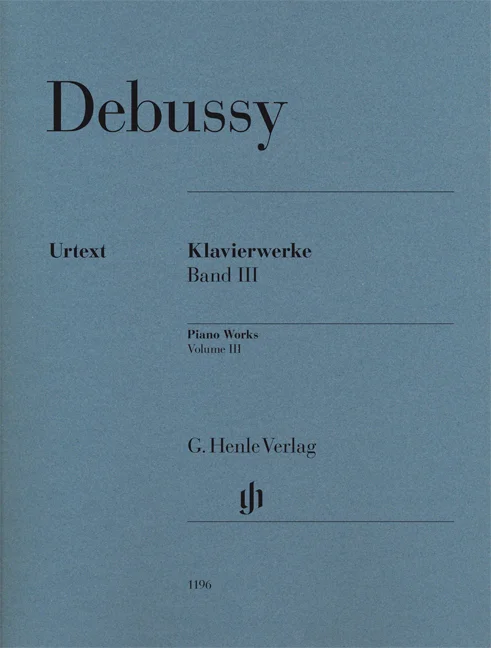 Henle Verlag Debussy Claude – Piano Works Vol.3