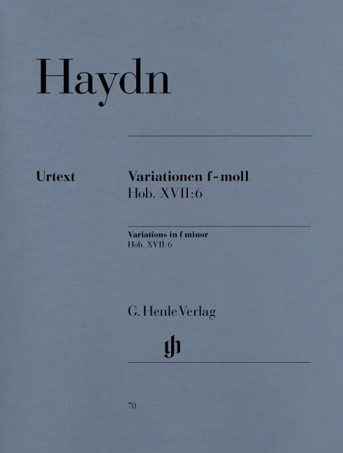 Henle Verlag Haydn J. – Variations F Minor Hob. Xvii:6