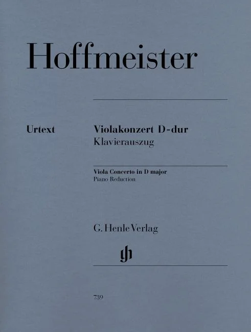 Henle Verlag Hoffmeister F.a. – Viola Concerto D Major