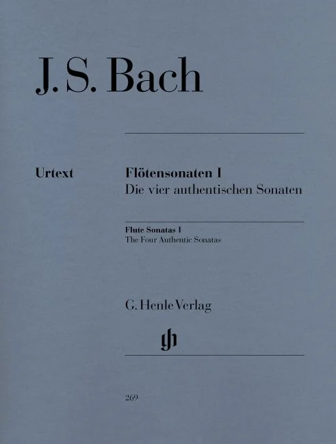 Henle Verlag J.S. – Flute Sonatas, Volume I (The Four Authentic Sonatas – With Violoncello P)