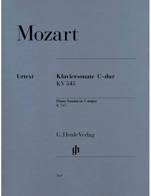 Henle Verlag Mozart – Sonate Pour Piano Ut Majeur KV 545 – Piano