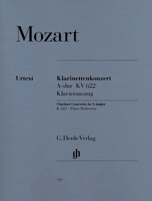 Henle Verlag Mozart W.a. – Clarinet Concerto A Major K. 622