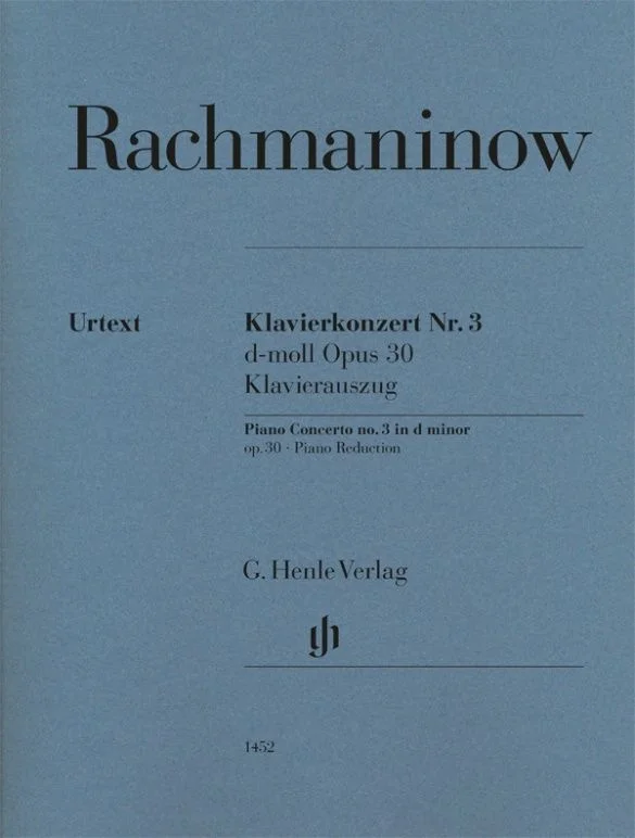 Henle Verlag Rachmaninov S. – Concerto Pour Piano N°3 Re Mineur Op.30 – Reduction Piano