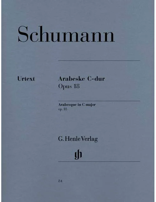 Henle Verlag Schumann – Arabesque En Ut Majeur Op. 18 – Piano