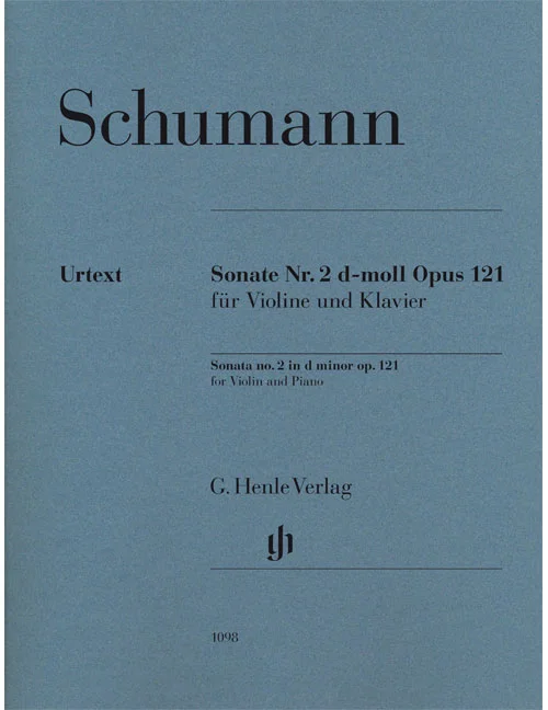 Henle Verlag Schumann R. – Sonate N°2 D-moll Op.121 – Violon et Piano