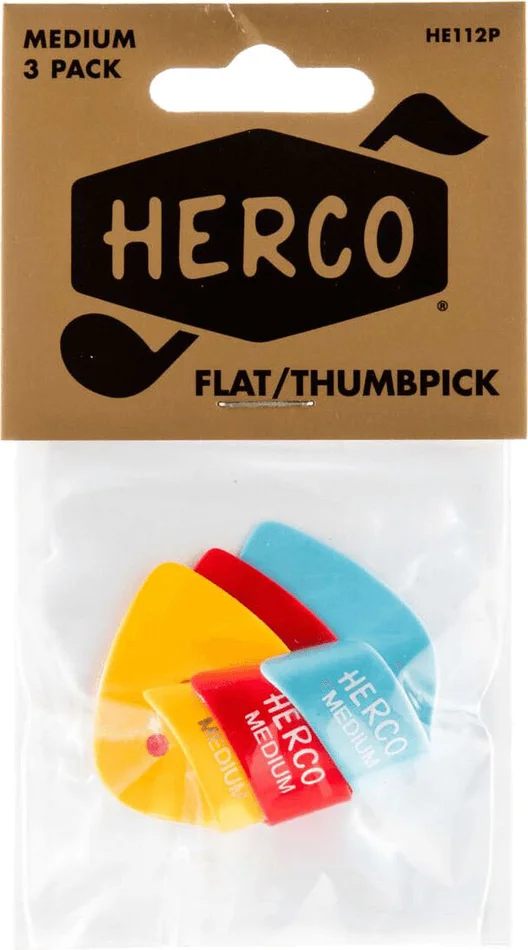 Herco Sachet de 3 Médiators Pouce Medium