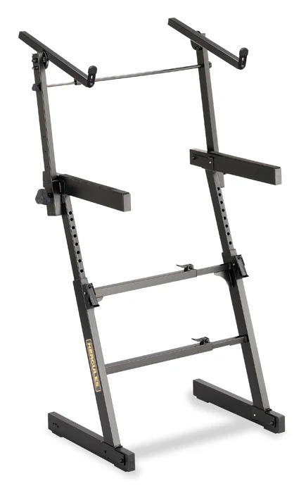 HERCULES STANDS Stand double clavier KS410B Noir