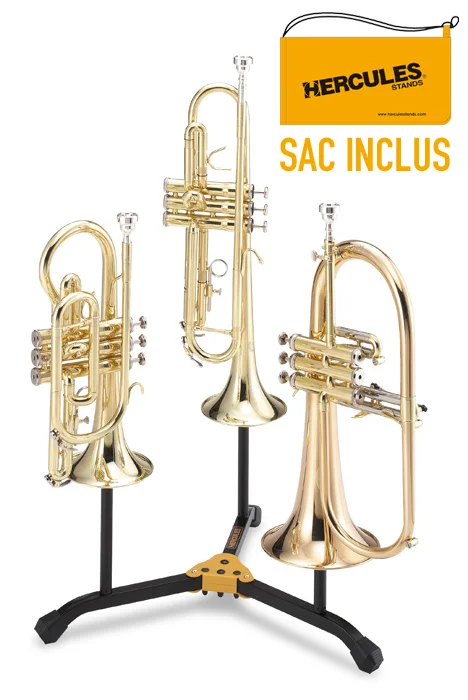 HERCULES STANDS Stands Stand Triple De Trompette Cornet & Bugle Hercules DS513