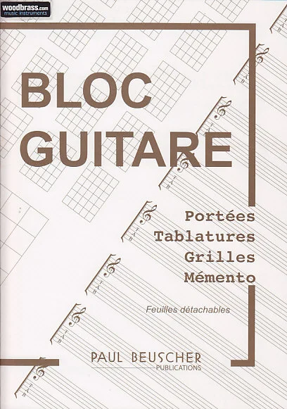 Hexamusic Bloc Guitare – Tlatures, Grilles Et Chord Boxes