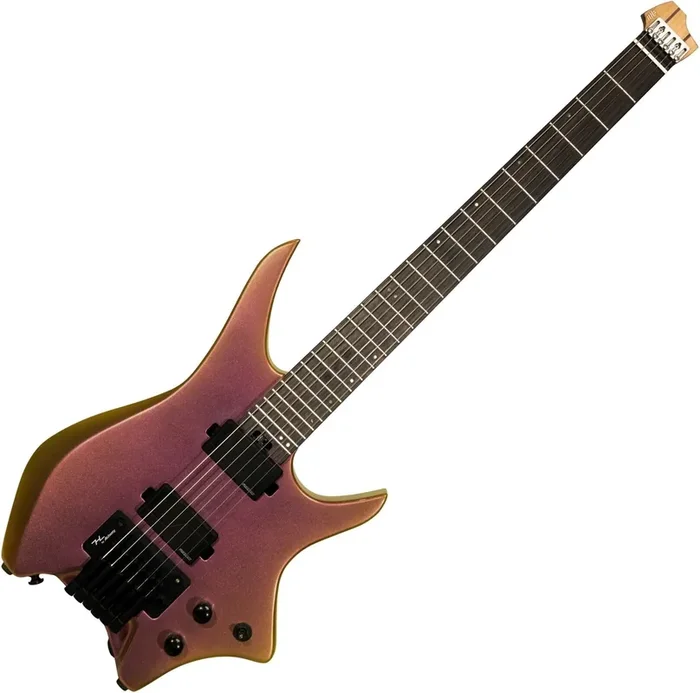 HILS Guitars HN6 NEXT Ultra Gold Chameleon Guitare headless