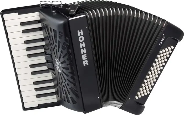 Hohner Bravo II 60 Accordéon à touches Black