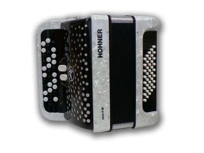 HOHNER Nova II 40 Blanc Touches Boutons