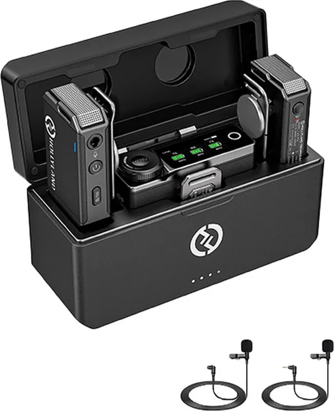 Hollyland Lark MAX Duo + 2x Lav Mic Système sans fil