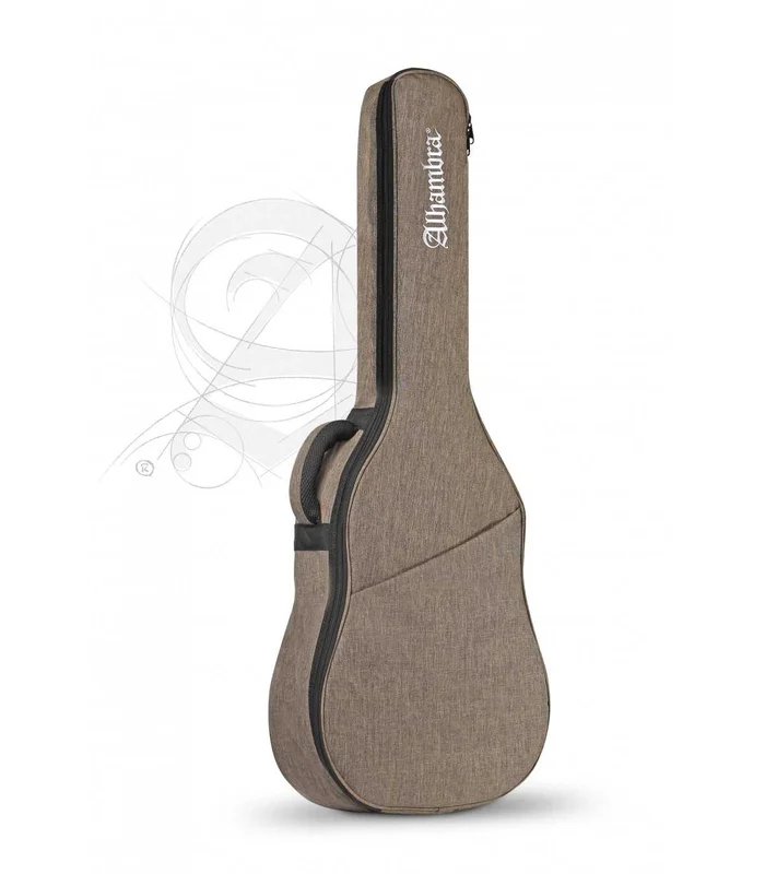 Housse pour Guitare Classique Alhambra 4/4 en polyester 420D, couleur marron, densité 10 mm