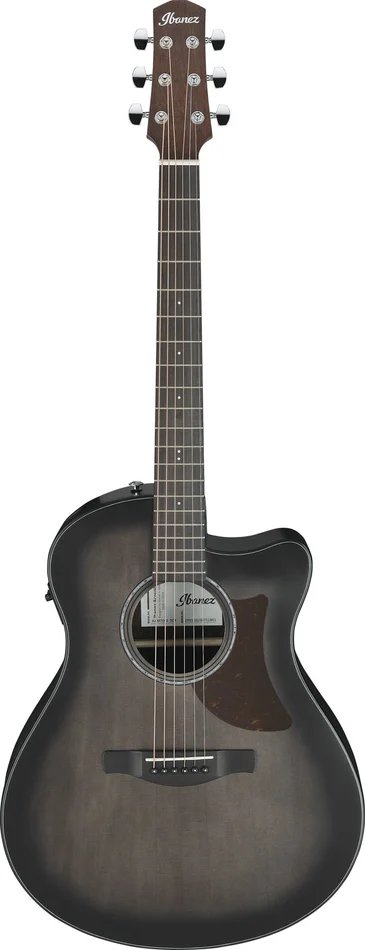 IBANEZ AAM70CE-TBN Transparent Charcoal Burst Top Advanced Acoustic