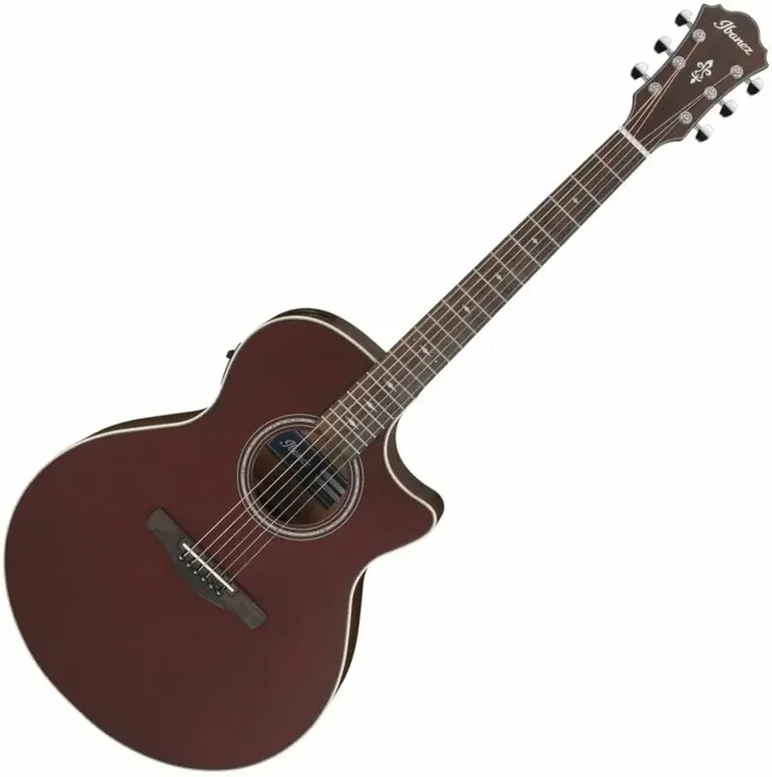 Ibanez AE100-BUF Burgundy Guitare Jumbo acoustique-électrique