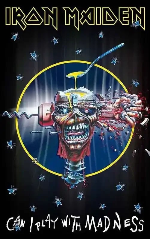 Iron Maiden Can I Play With Madness Drapeau